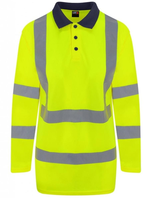 Hi-Viz Long sleeve Polo shirt