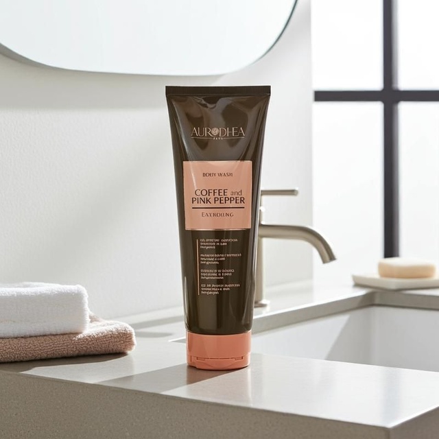 Aurodhea Coffee &amp; Pink Pepper Body Wash – 250ML | Energizing &amp; Refreshing
