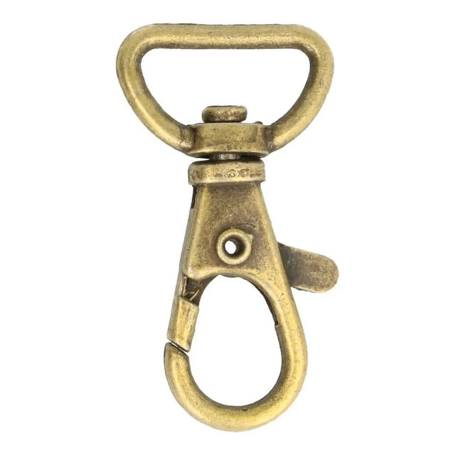 Musketonhaak 15 mm (antiek goud)