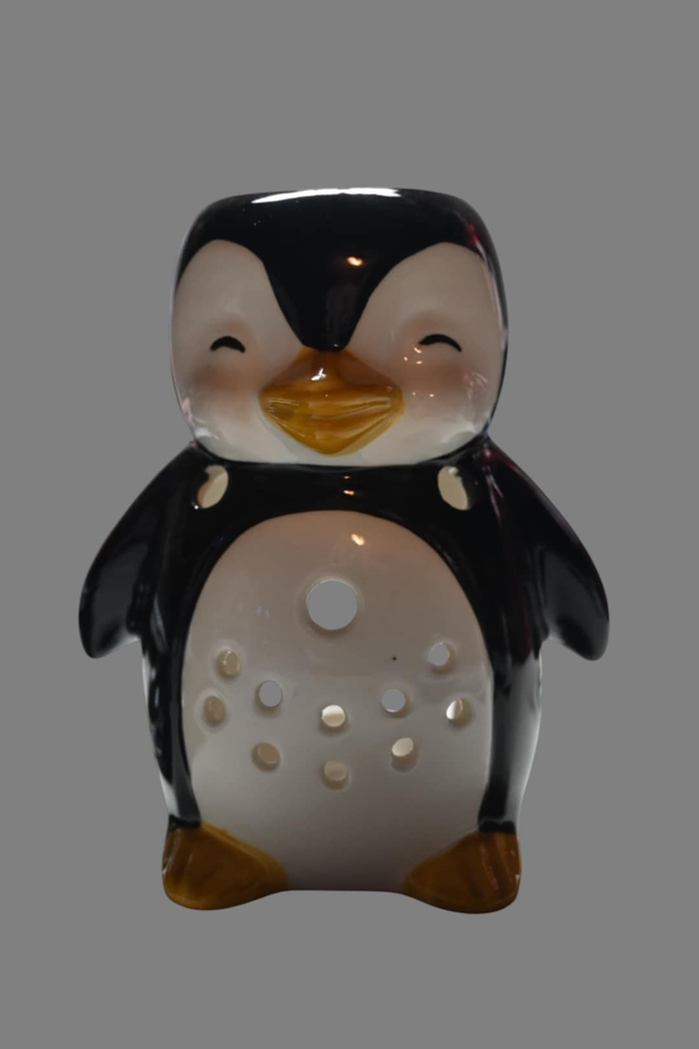 Brûle-Parfum Pingouin – "Froid Polaire, Cœur Chaud"