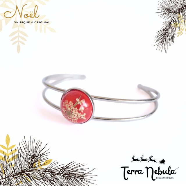 Bracelet fleuri Passionnée (rouge) | BR20 | Ombelles