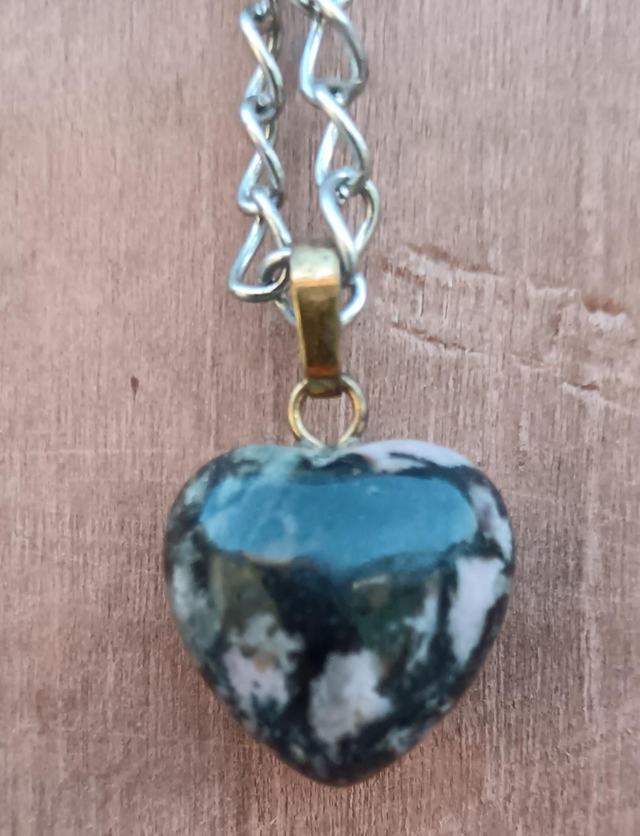 Cœur rhodonite (pendentif) 