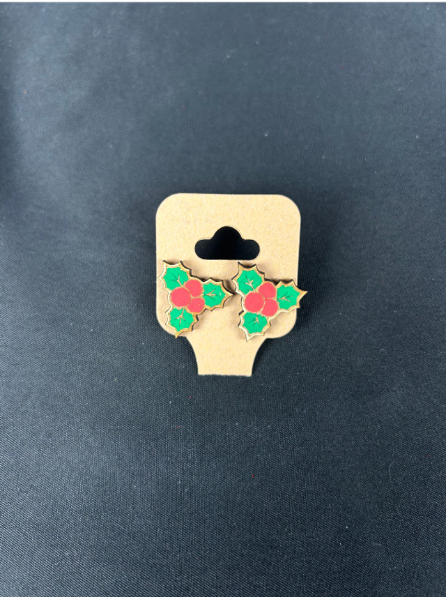 Boucles d&#039;oreilles - Houx