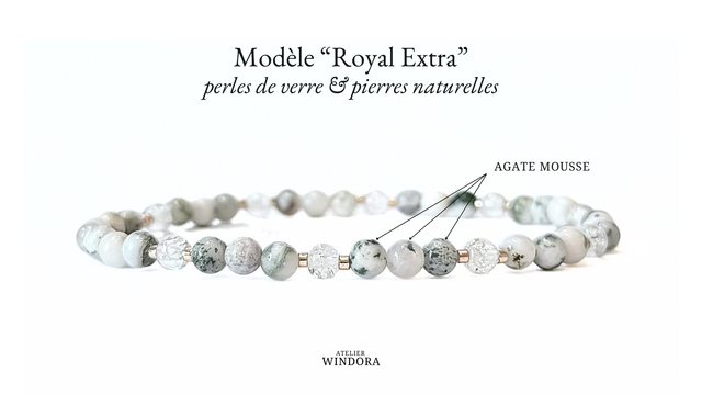 Bracelet | Agate Mousse - Royal Extra V1 (B)