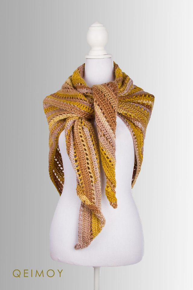 Handgehaakte driehoekssjaal