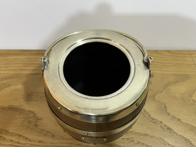 Victorian Oak Biscuits Barrel.