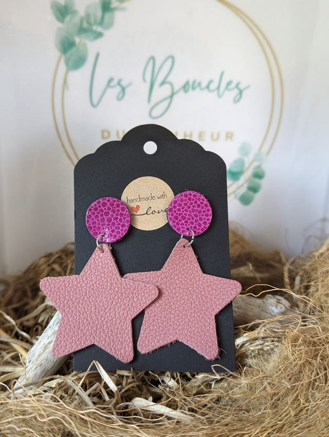 Boucles d&#039;oreilles Star s016
