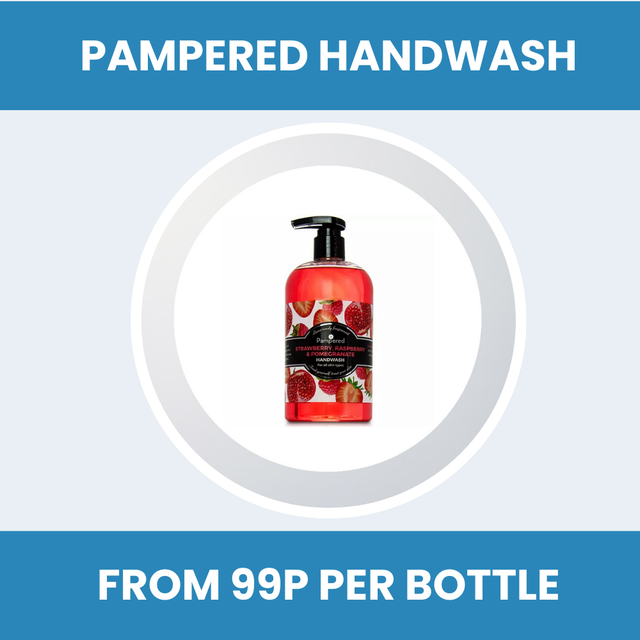 Pampered Handwash 500ML (Strawberry, Raspberry &amp; Pomegranate)