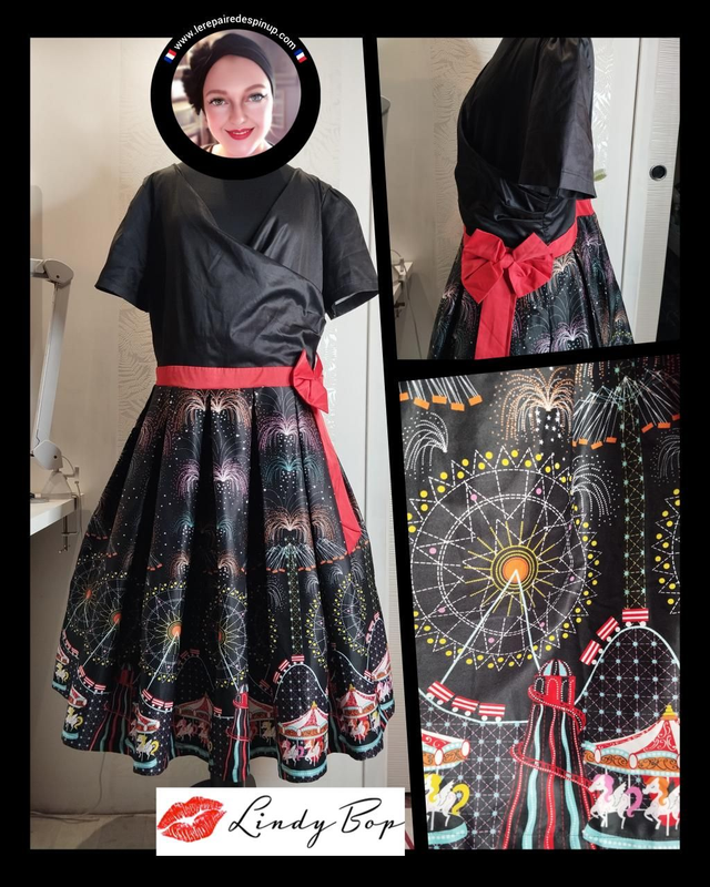 Robe Lindy Bop Gina Fireworks T48