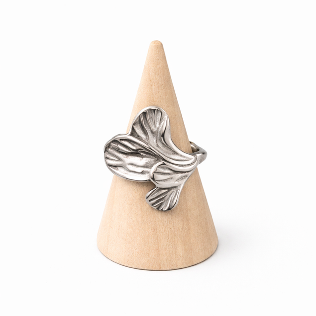 Anillo acero plateado 