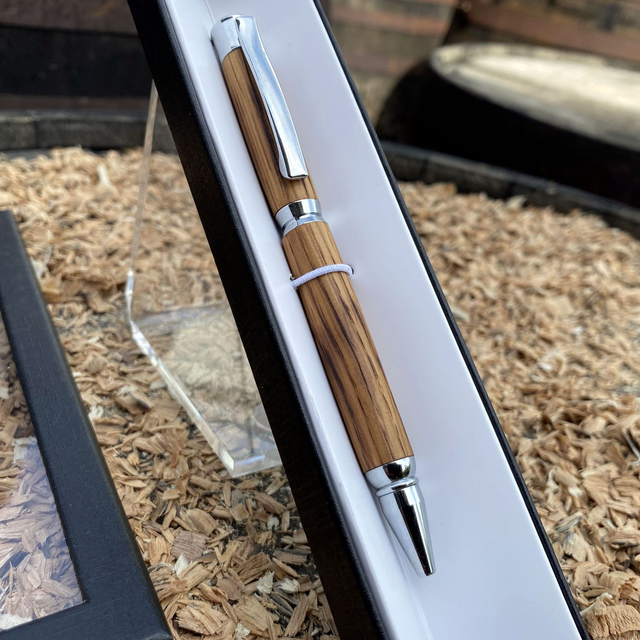 Slim Twist Pen from a Bushmills Whiskey Barrel