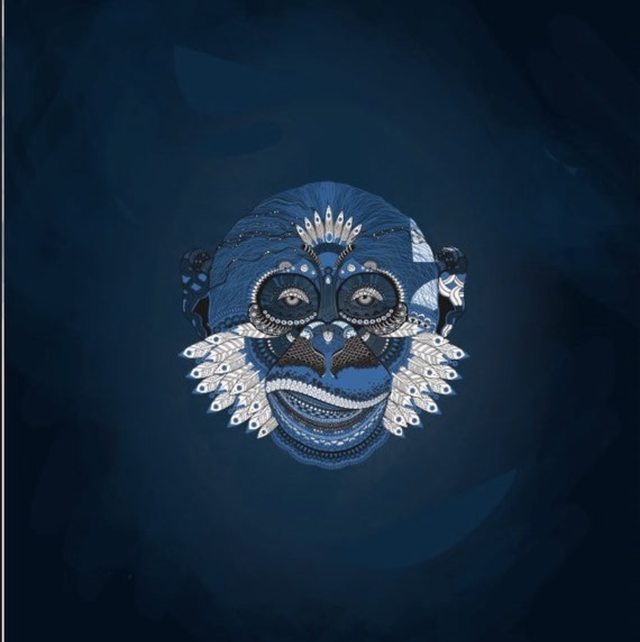 Jersey Panel 50x50 Affe 