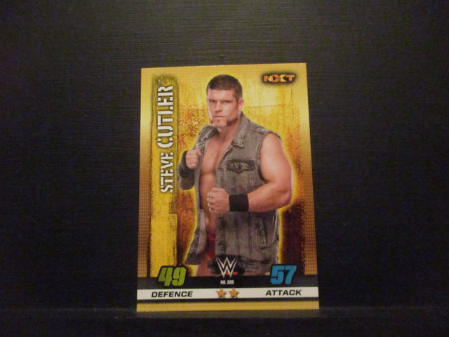 Steve Cutler - NXT Slam Attax 10th Edition Original Trading Card #220