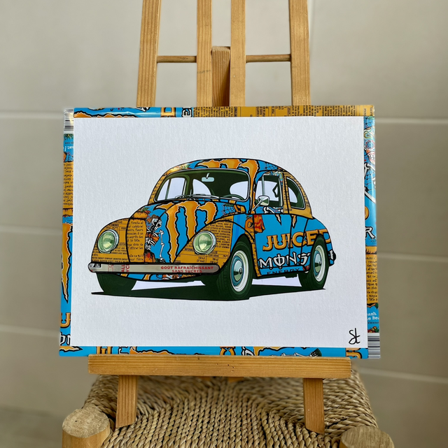 Tableau Coccinelle vintage 