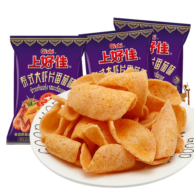oishi patatine di gamberi thai 75g