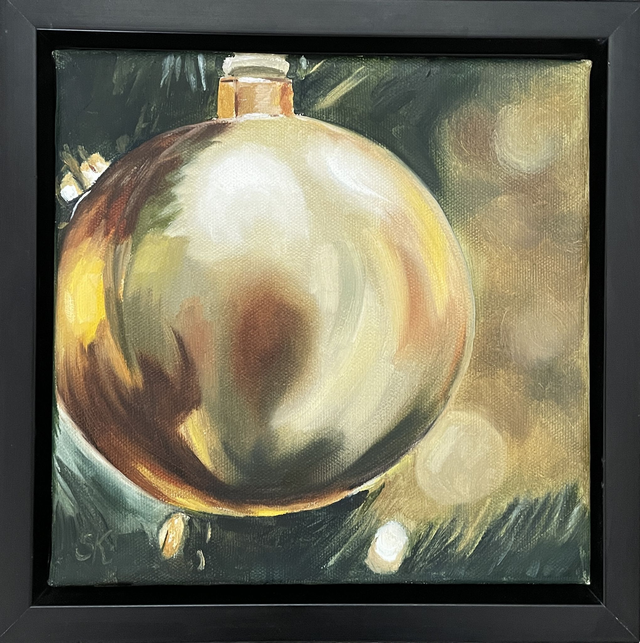 Weihnachtsbaumkugel - Feine Ölmalerei für dein Zuhause