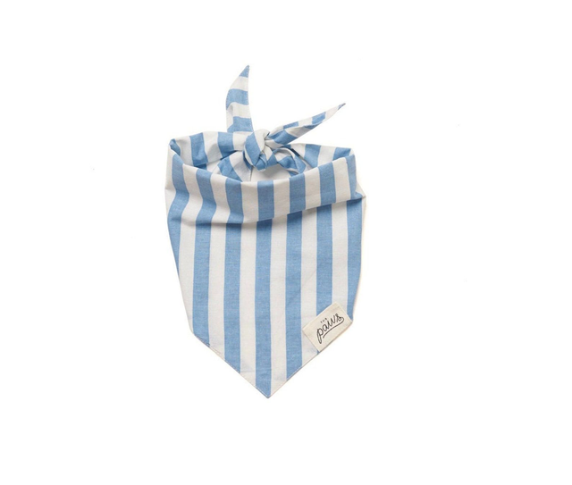 The Paws - Cabana Blue Stripes Dog Bandana