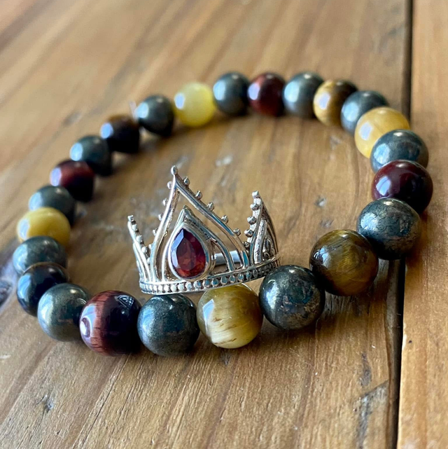 Bague en argent et Grenat - Taille 54