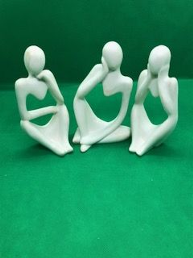Lot de 3 statuettes