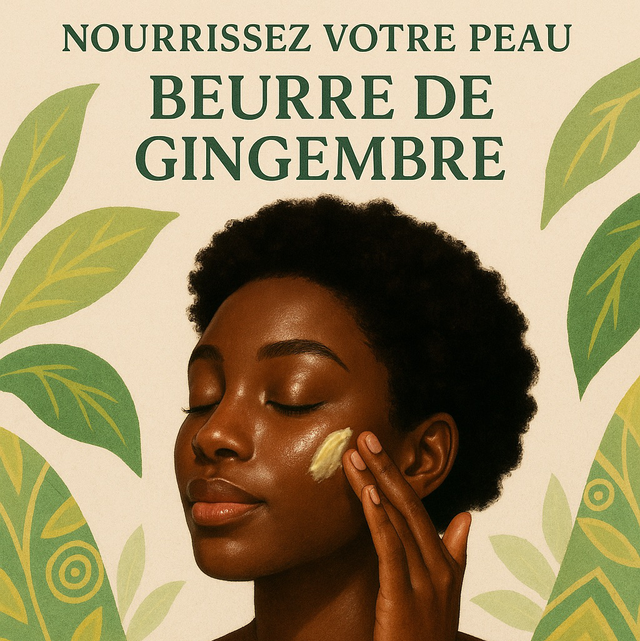 Beurre de gingembre – Soin naturel pour cheveux et peau | Hydratant chauffant stimulant pousse 