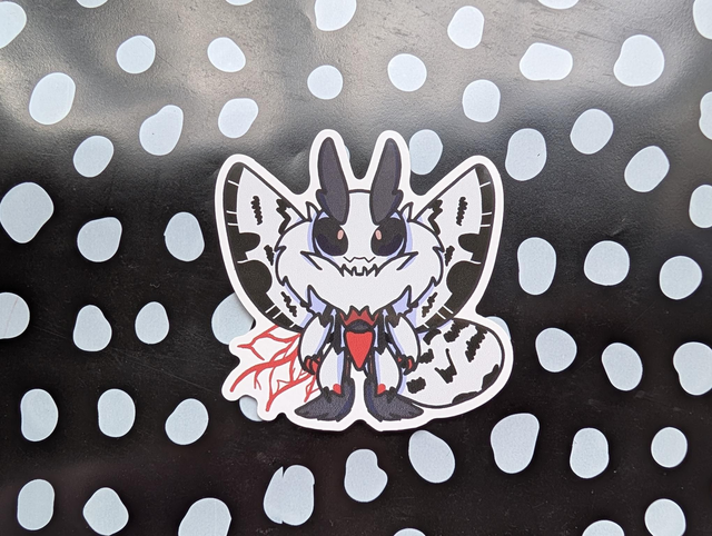 Lumi the Black &amp; White Tiger Moth