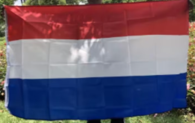 Grote vlag Nederland (150x90cm) Nieuw. 