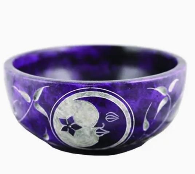 Vuolukivinen tahrakulho Purple Moon