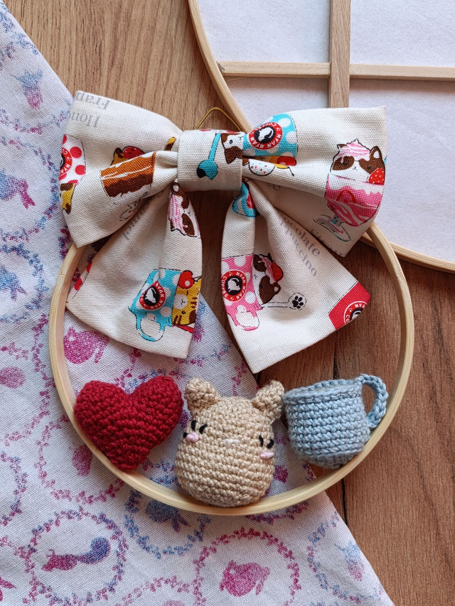 Dekoring "Katze mit Kaffee Liebe" 