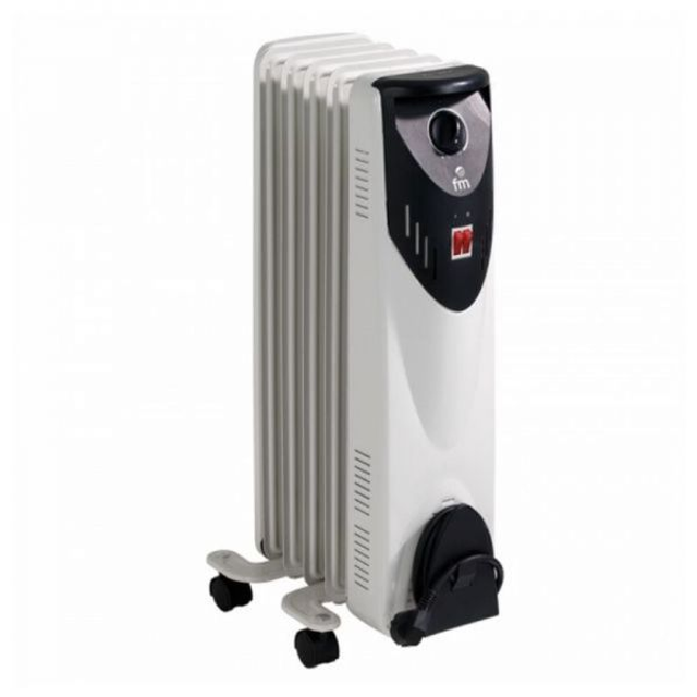 Ölradiator, 5 Kammern, 1000W 400 W/600 W, Weiß 