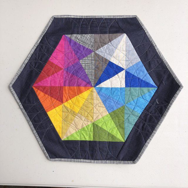 Rainbow Hexagon Linea (by Makower)