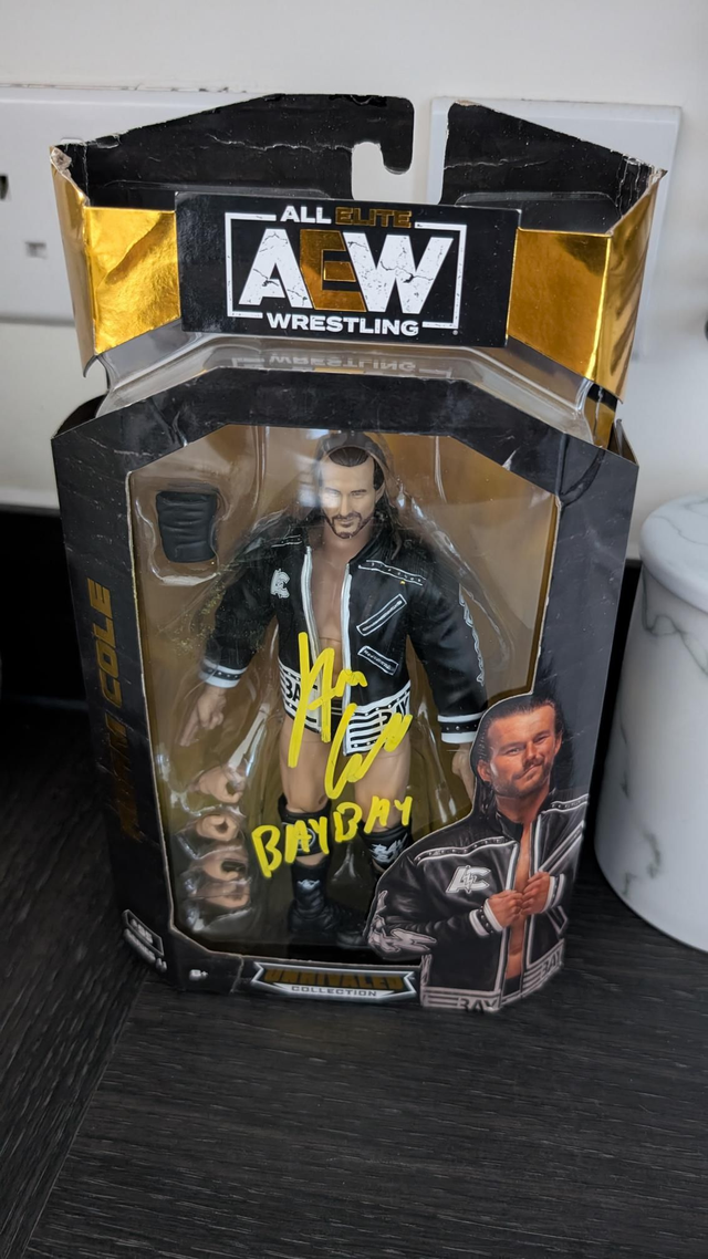 AEW Signed Unrivaled Series 11 Adam Cole #95 Figure with SWAU Authentication 