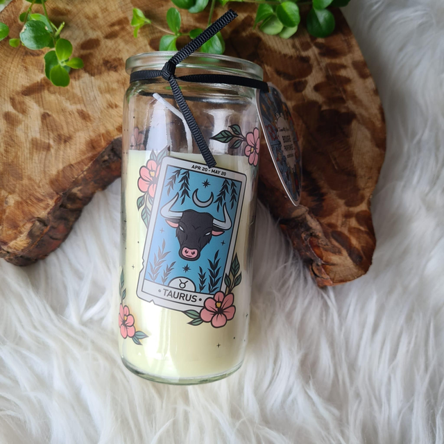 Taurus Star Sign Tube Candle 