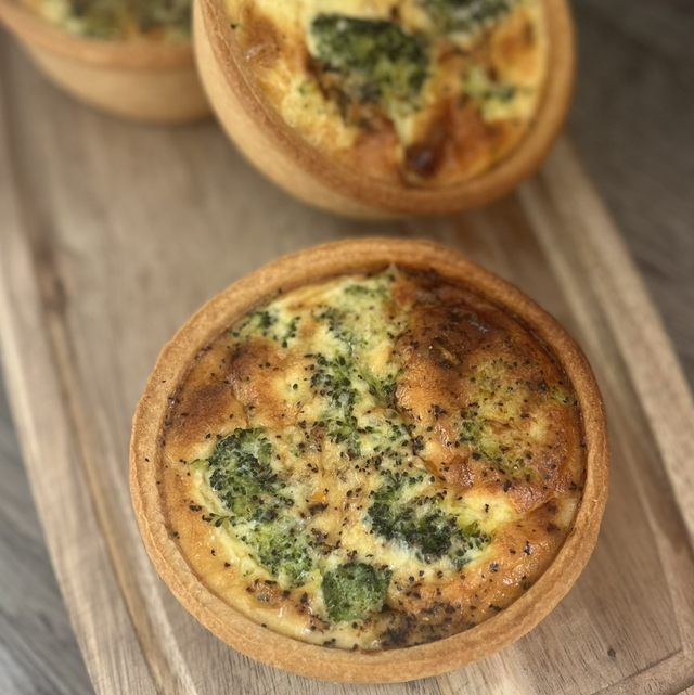 Broccoli and Stilton Quiche