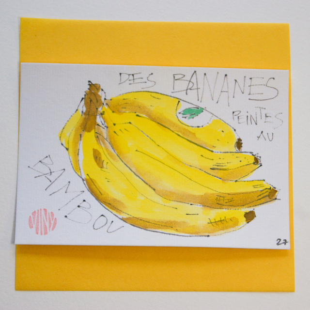 Etegami bananes