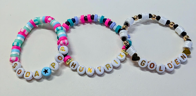 K-Pop Huntrix Beaded Stretch Bracelet