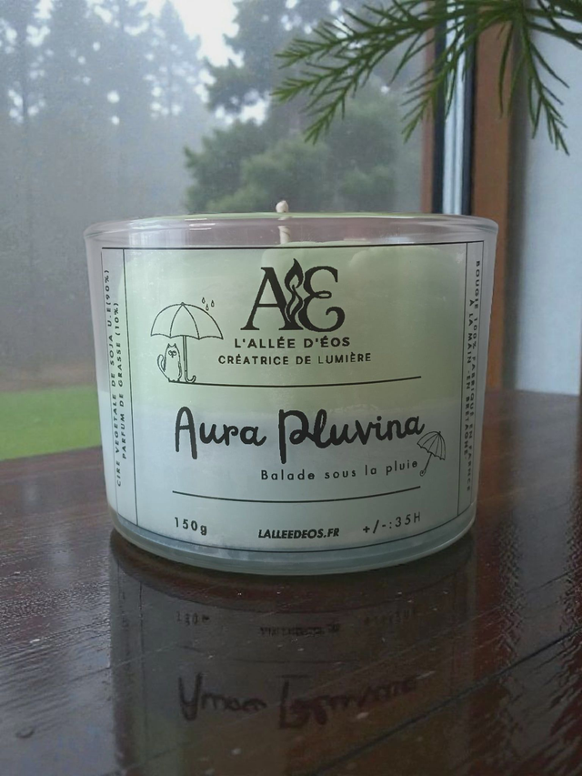 Bougie Aura Pluvina - Parfum balade sous la pluie