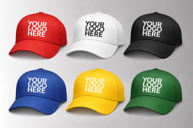 Customised Baseball Caps Add Your Text Or Logo And Stay Stylish In The Heat Available In Multiple Colors