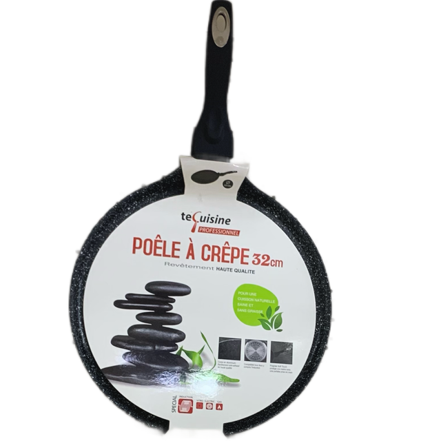Poêle à crêpe 32cm-TeCuisine-Tout feu et INDUCTION