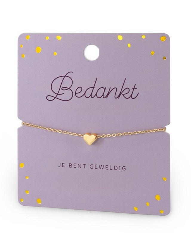 Armband bedankt