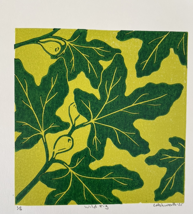 Wild Fig Limited Edition Mini Lino Print