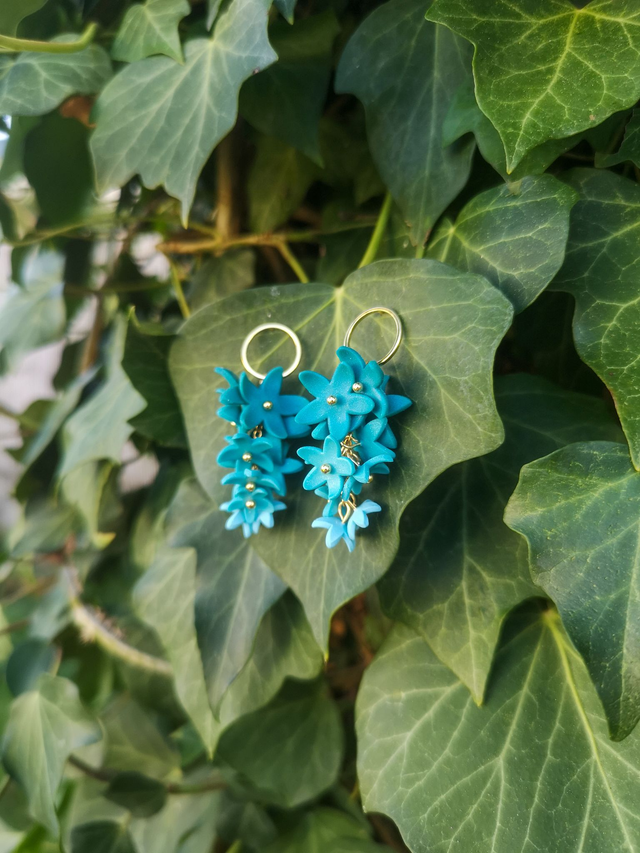 Collection Florale Embruns Océans - Boucles d'oreilles Lucie