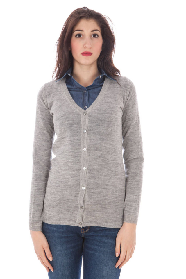 FRED PERRY CARDIGAN DONNA GRIGIO