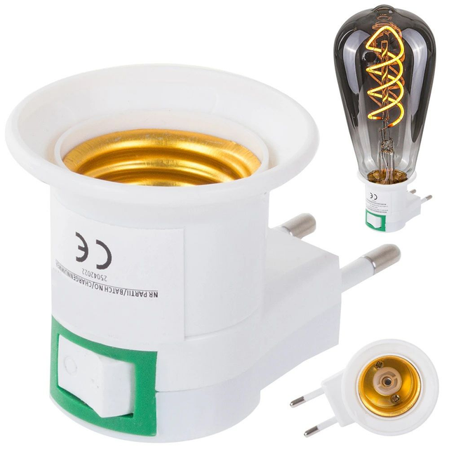 Adaptateur pour interrupteur à ampoule 230 V E27