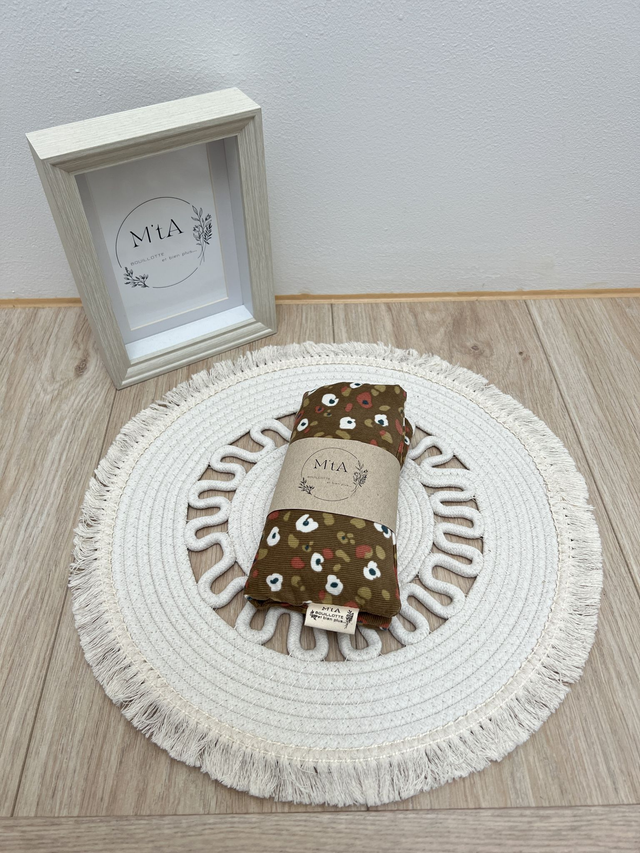 Bouillotte Déhoussable Milleraies brun léopard