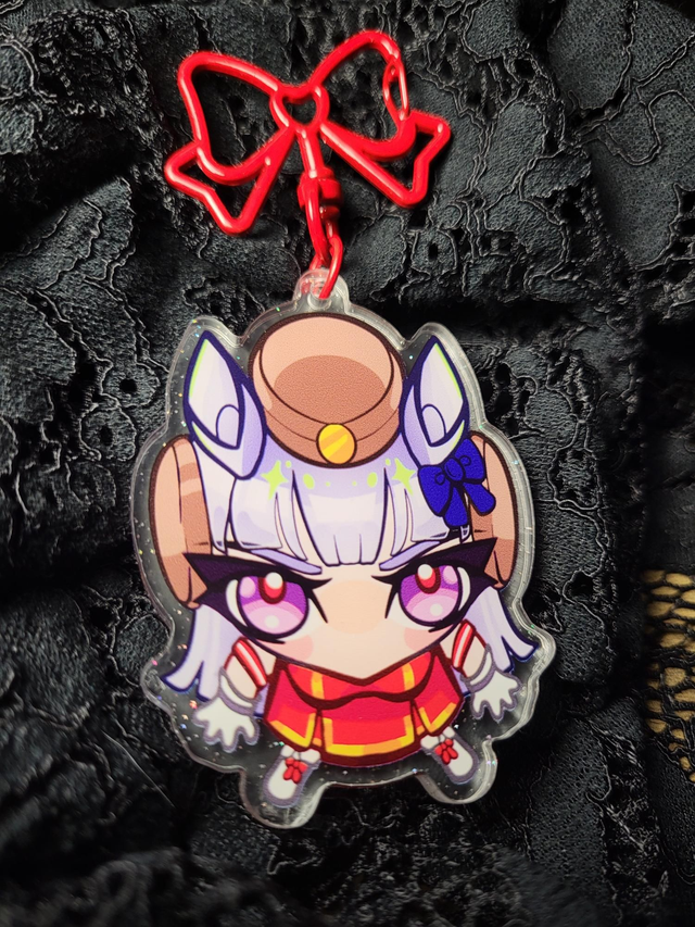 Goldship Glitter Acrylic Keychain