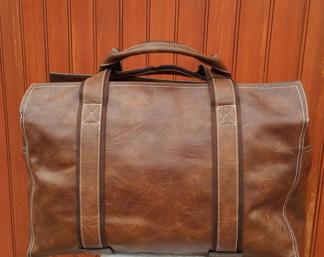 Sac De Voyage Synthétique Tabac