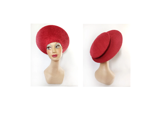 Chapeau femme hiver rouge minimaliste