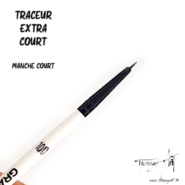 DALER ROWNEY - PINCEAU COURT UNITE - TRACEUR EXTRA COURT n°10/0 - CA085000