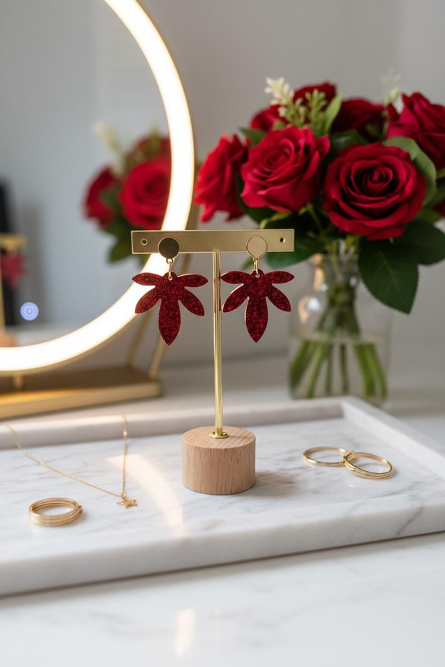 Boucles Pistil-Collection Rouge Passion