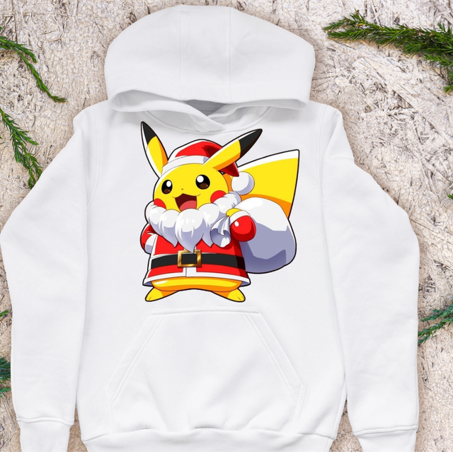Pikachu Santa Christmas Hoody